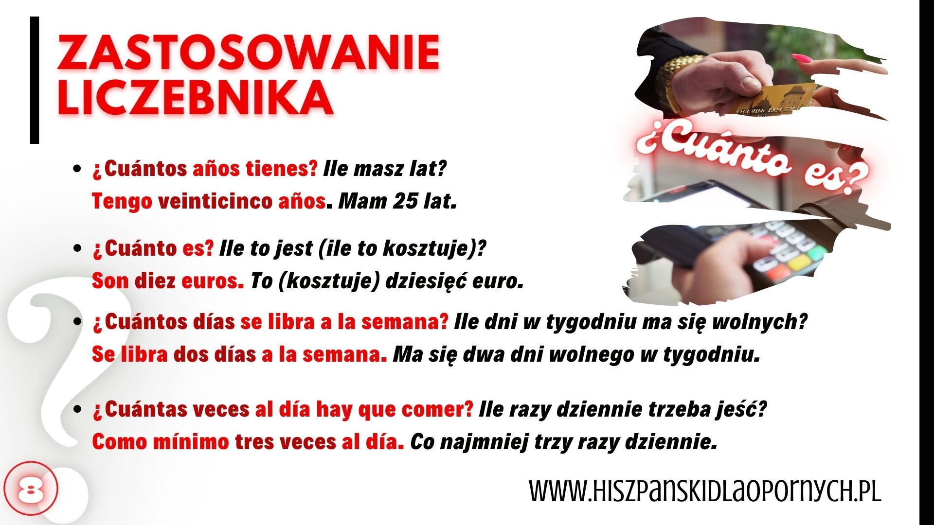 cuánto es poznaj hiszpanskie liczby podstawy hiszpanskiego